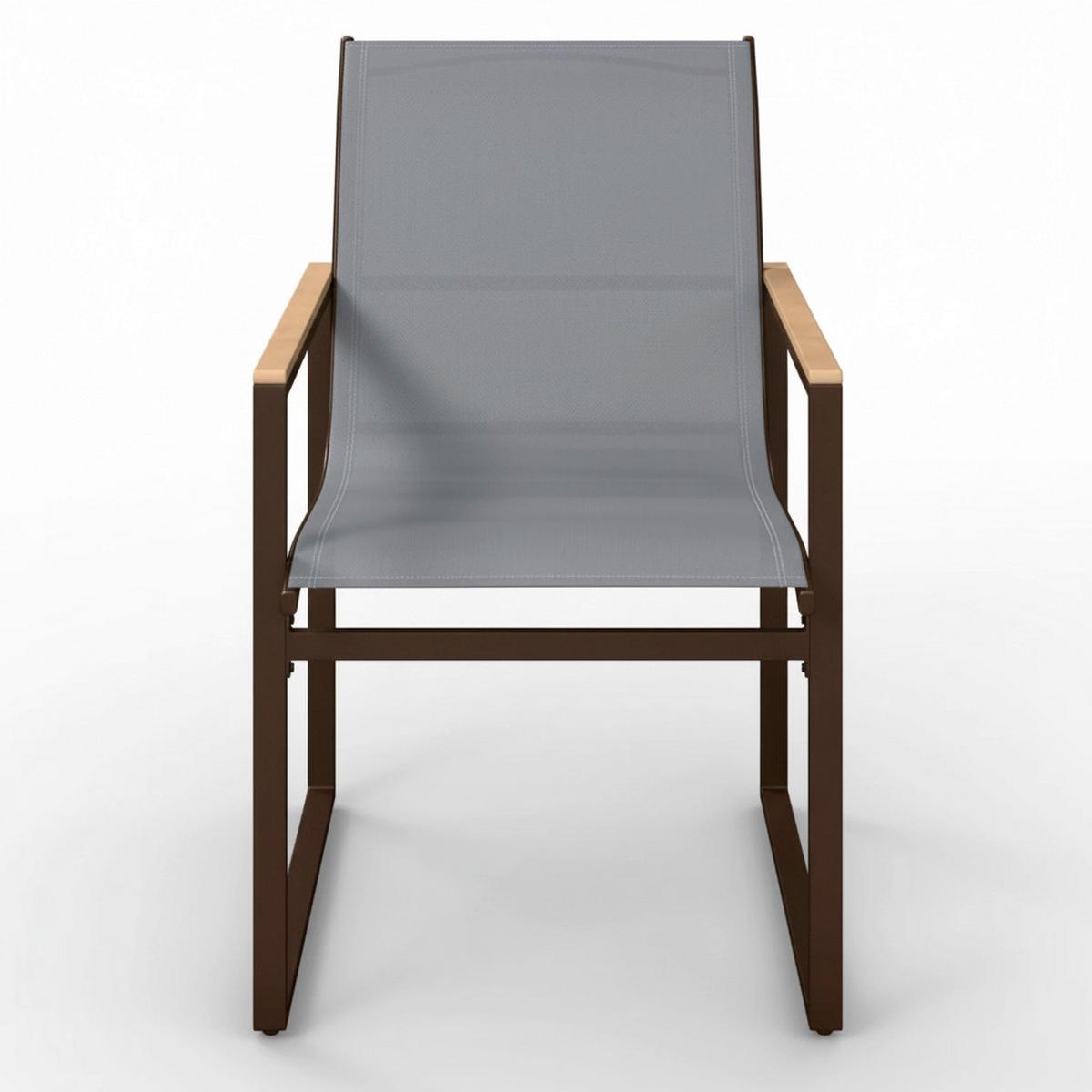 SADA ZAHRADNÍCH KŘESEL MATTEO - šedá/černá, Moderní, kov/textil (56/86/53cm) - Bessagi Garden