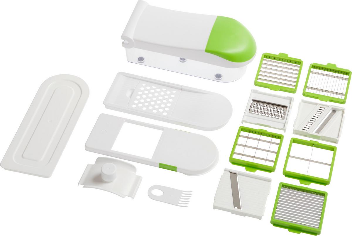 Gemüseschneiderset Tania - Edelstahlfarben/Weiß, Basics, Kunststoff/Metall (30/13/12cm) - James Wood