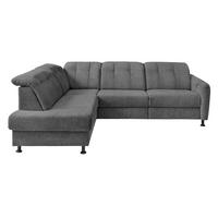 Ecksofa Minori Chenille Anthrazit, S: 198x270 cm - Anthrazit/Schwarz, MODERN, Textil (198/270cm) - Livetastic