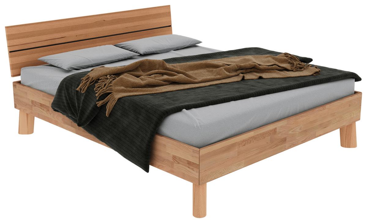 Bett Como Naturfarben 160x200cm - Naturfarben, MODERN, Holz (160/200cm) - MID.YOU