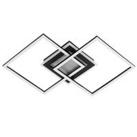 LED-DECKENLEUCHTE 40W, 220-240V - Schwarz/Weiß, Basics, Kunststoff/Metall (75/47/8cm) - Luca Bessoni