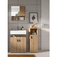 BADEZIMMER Eiche Artisan B: 105cm - Schwarz/Eiche Artisan, Basics, Holzwerkstoff (105cm) - MID.YOU