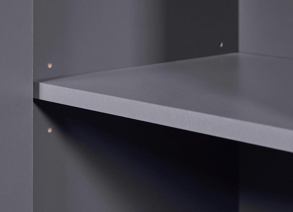 Kommode Silenzia - Graphitfarben, Design, Holzwerkstoff (112/91/40cm) - Livetastic