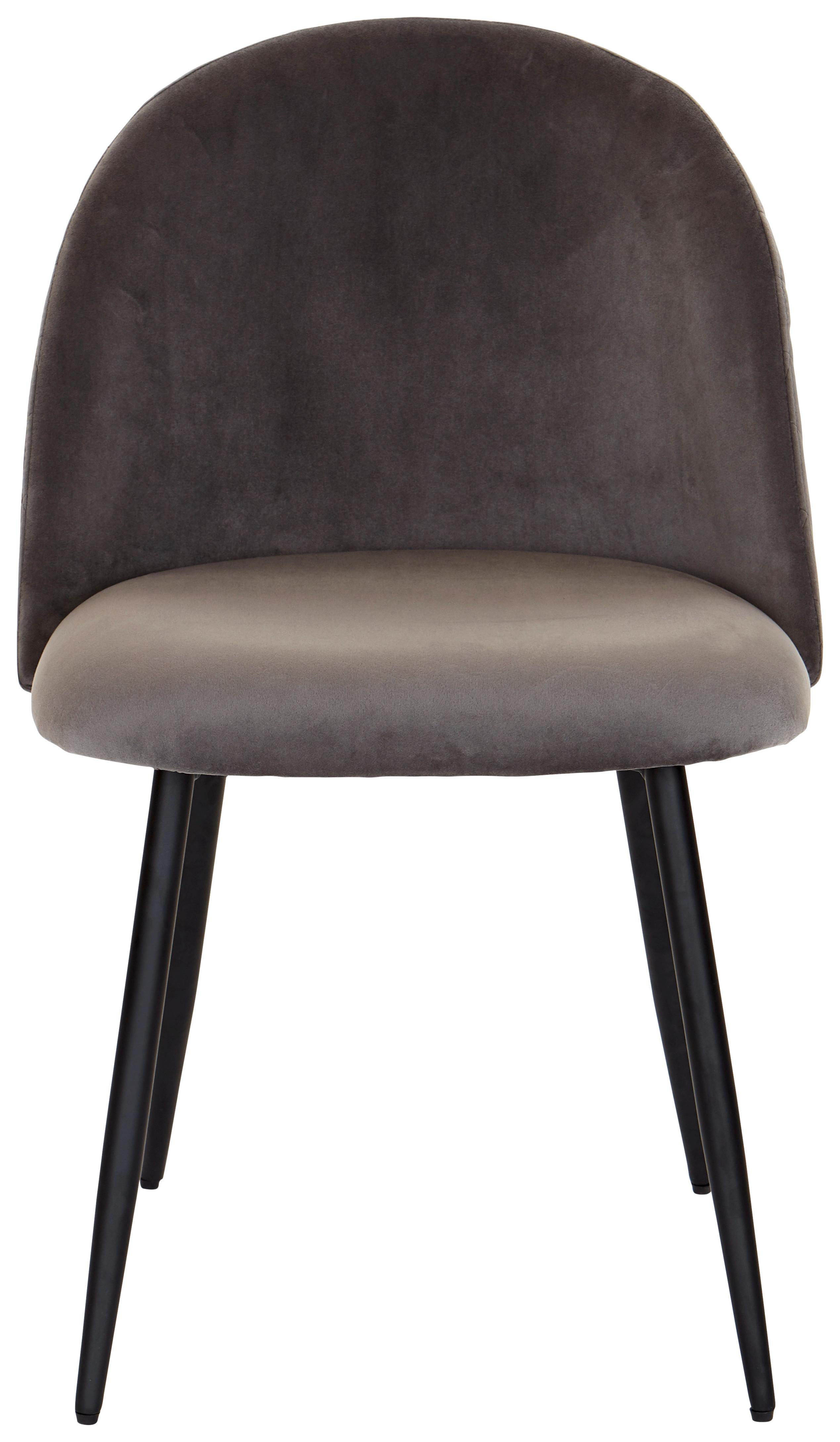 Jedálenská stolička TORRES tmavá šedá - čierna/tmavosivá, Modern, kov/drevo (51/79/58cm) - MID.YOU