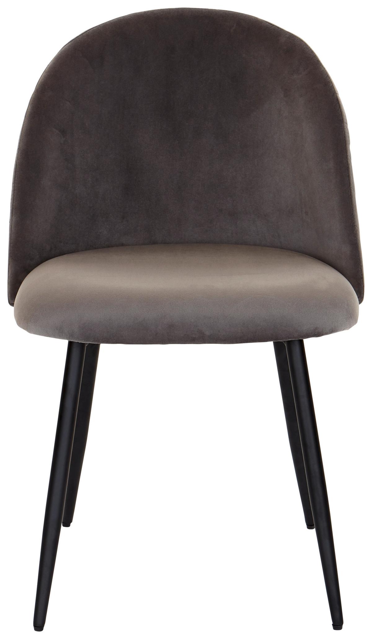 Kárpitozott Szék Torres - fekete/sötétszürke, Modern, textil/fa (51/79/58cm) - MID.YOU