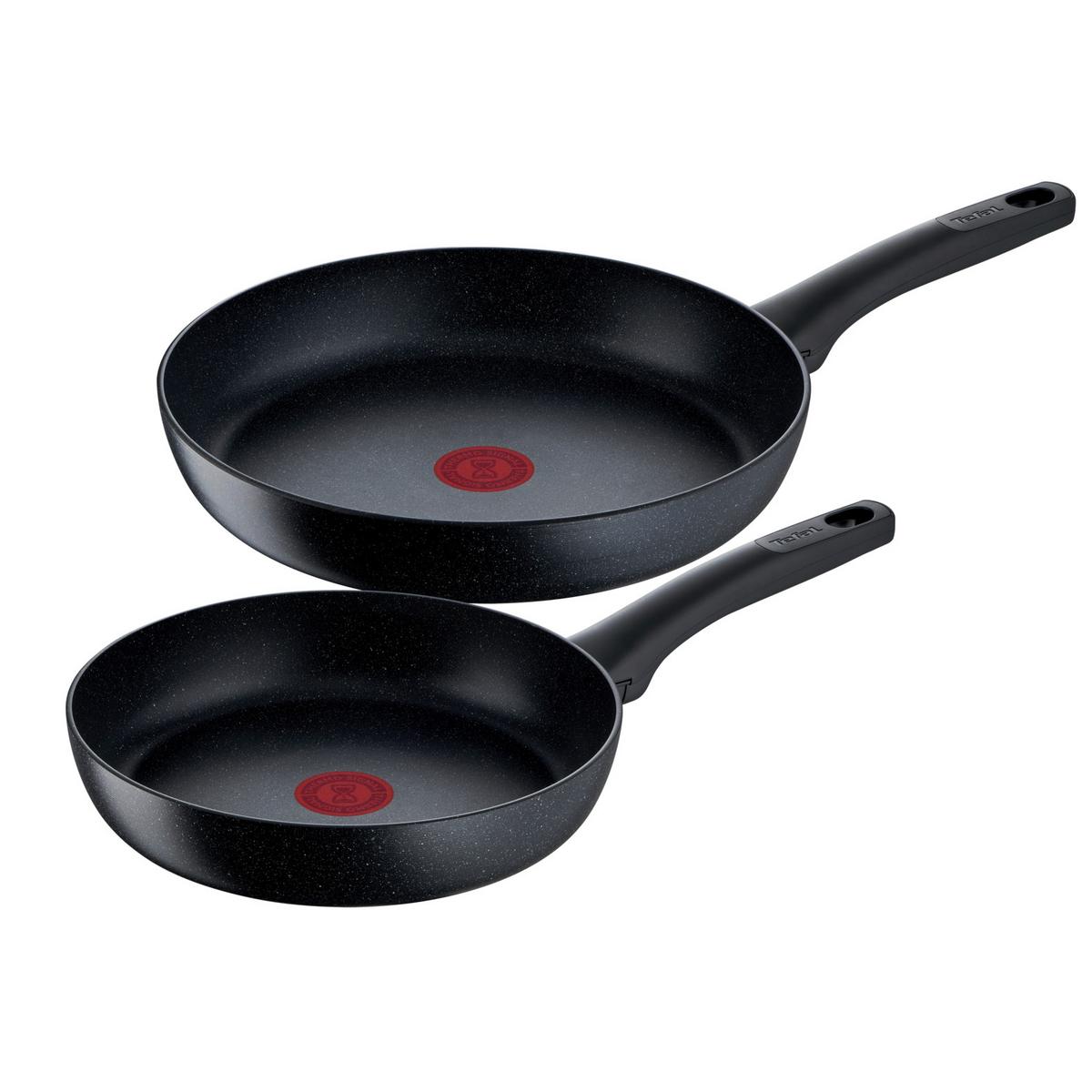 Pfannenset Black Stone - Schwarz, Basics, Metall - Tefal