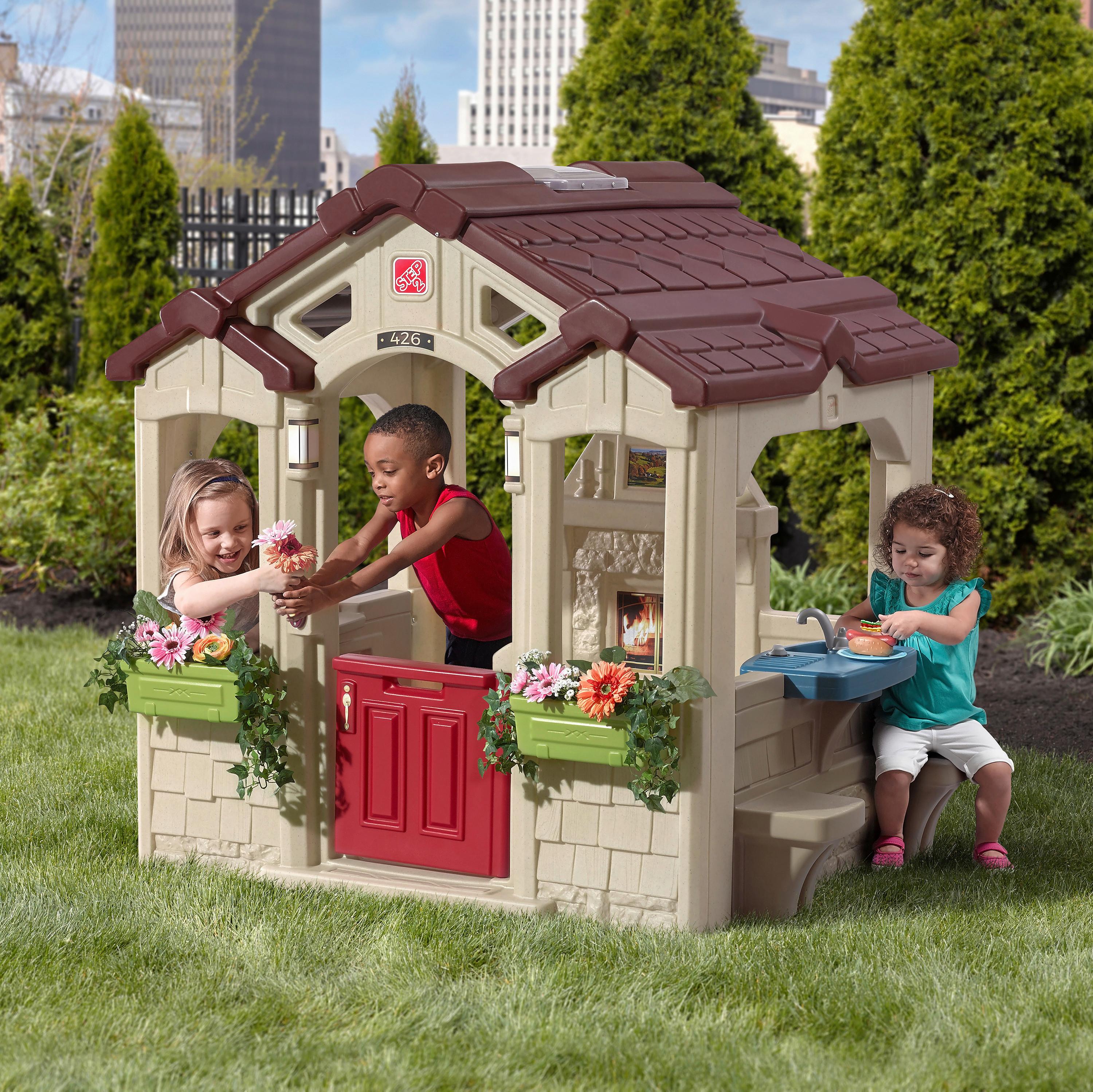 Spielhaus 867400 - Beige/Braun, KONVENTIONELL, Kunststoff (149,2/147/127cm) - Ambia Garden