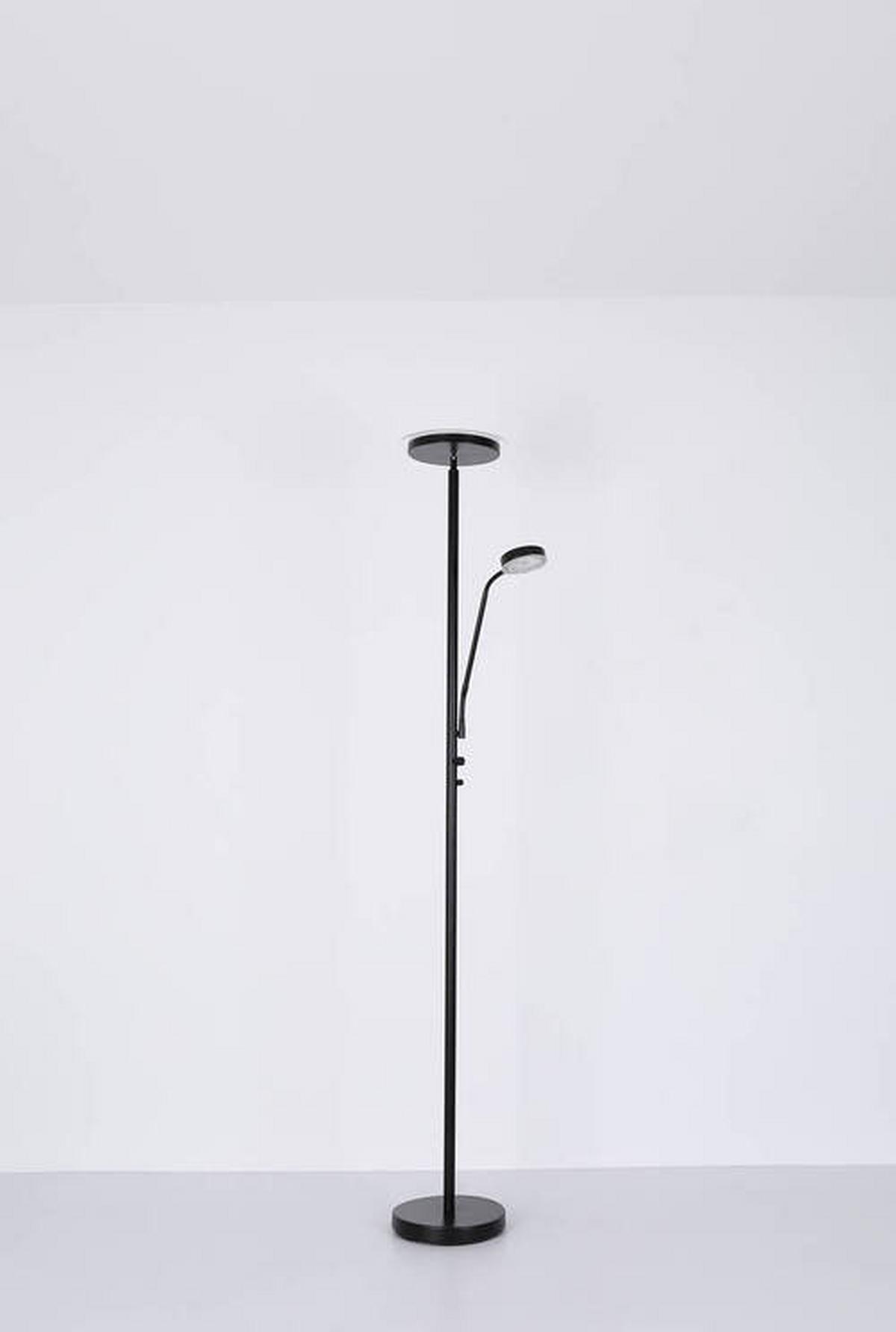 LED-Stehleuchte 59092 - Schwarz, Design, Glas/Metall (26/180cm) - Globo