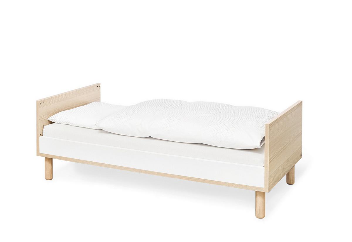 Babyzimmer 090065b Flow - Eschefarben/Weiß, Design, Holzwerkstoff (145/75/85cm) - Pinolino