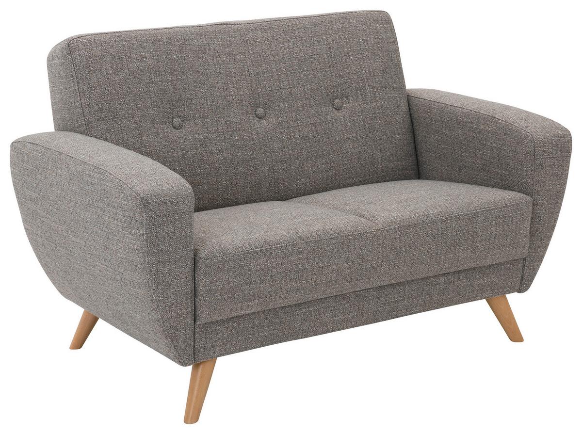 Vorderansicht Zweisitzersofa in Grau