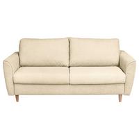 Schlafsofa Winter Creme B: 195 cm - Buchefarben/Creme, Design, Textil (195/90/102cm) - Livetastic