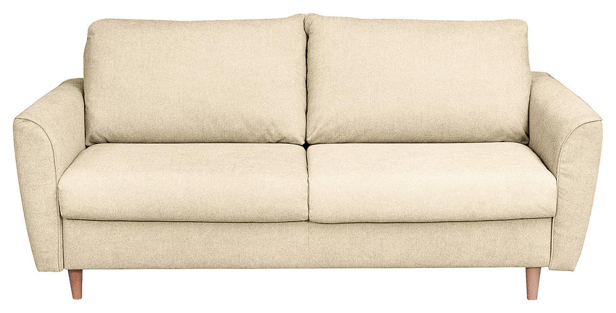 Schlafsofa Winter Creme B: 195 cm - Buchefarben/Creme, Design, Textil (195/90/102cm) - Livetastic