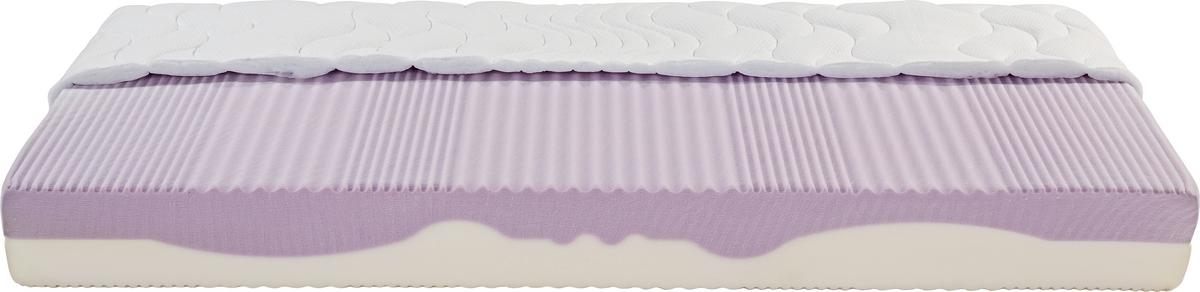 Komfortschaummatratze Ergo Duo 180x200 cm H2/H3 H: 22 cm - Weiß, Textil (180/200cm) - Primatex