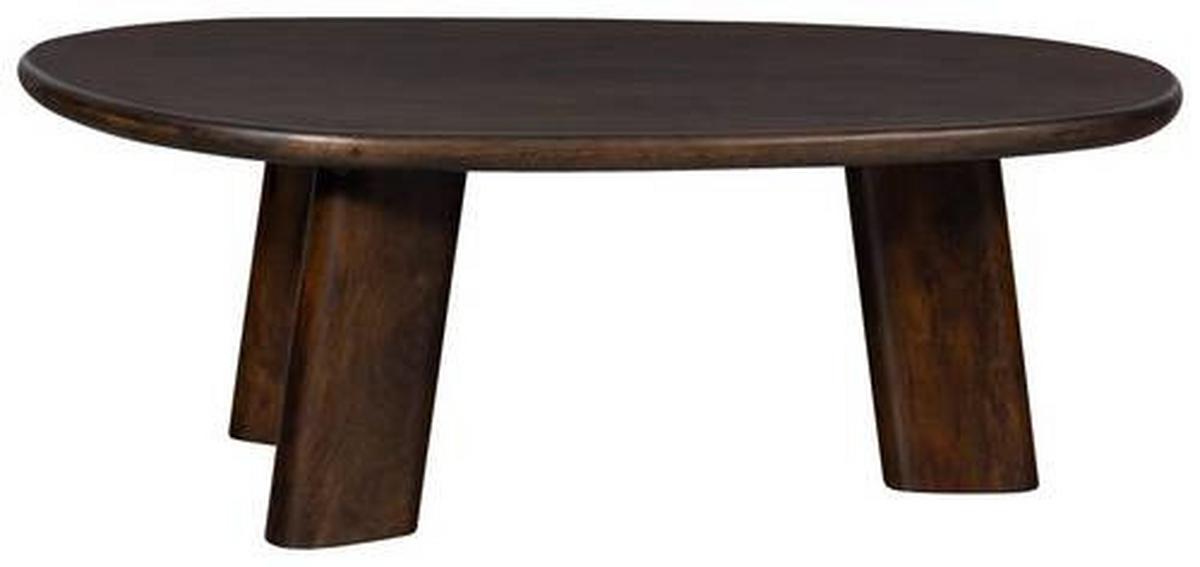 Couchtisch Roundly Walnussfarben L: 110cm - Walnussfarben, Design, Holz (110/60/40cm) - Livetastic