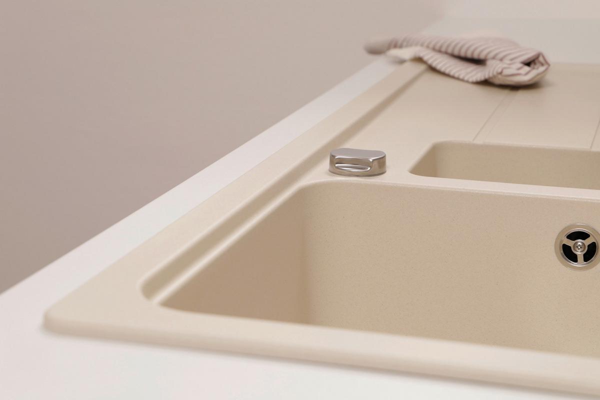 Spüle Austin Creme B: 100 cm - Creme, Design, Stein (100/20/50cm) - Respekta