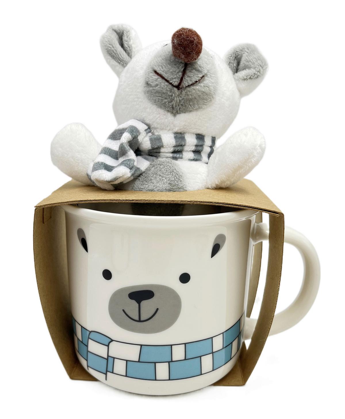 Óriáscsésze Ted Kb. 400ml - fekete/kék, Basics, textil/kerámia - Luca Bessoni