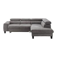 Sedací souprava Malibu tmavě šedá - tmavě šedá, Moderní, dřevo/textil (249/72/207cm) - Bessagi Home
