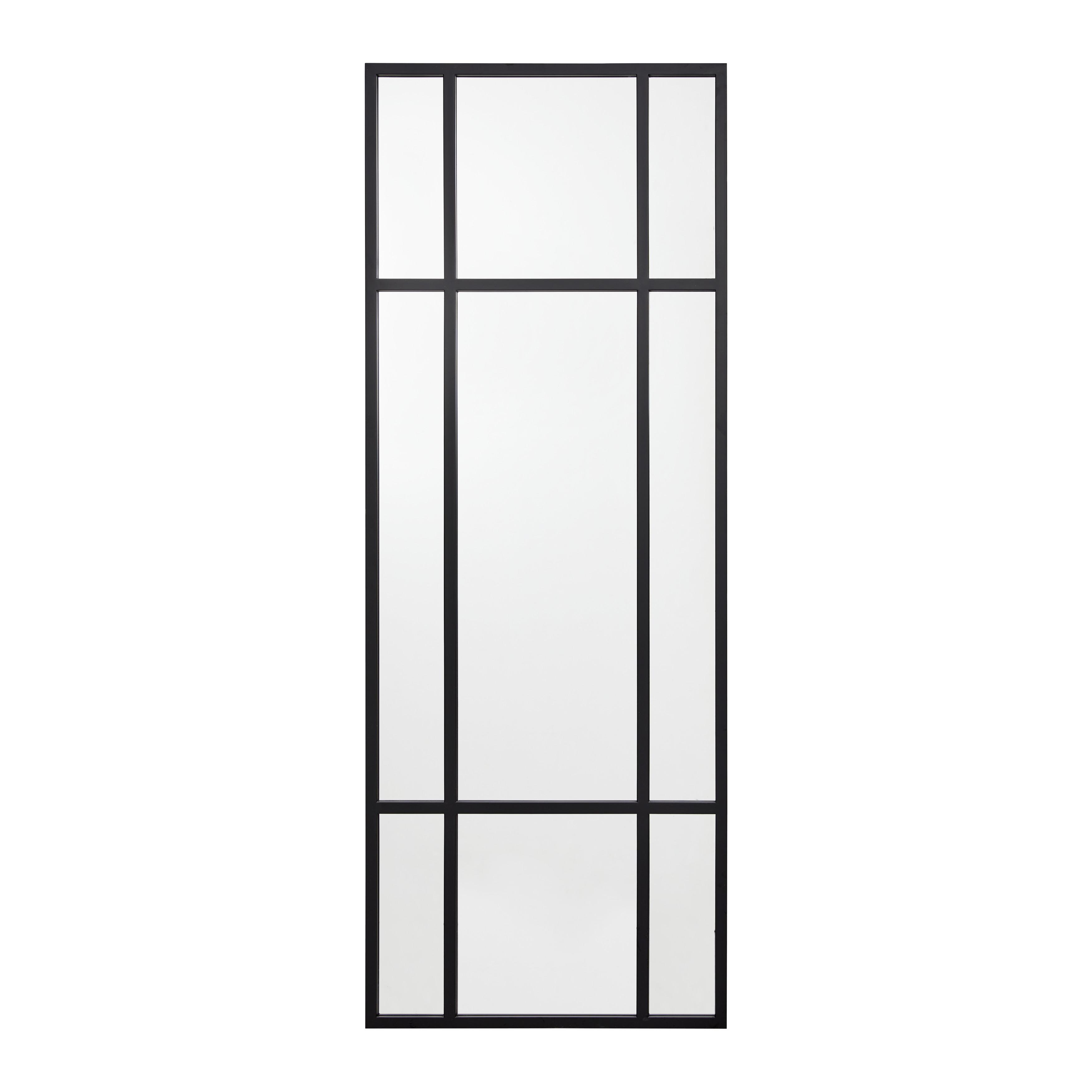 Zrkadlo Jill - čierna, Moderný, kov/kompozitné drevo (60/160/3cm) - Bessagi Home