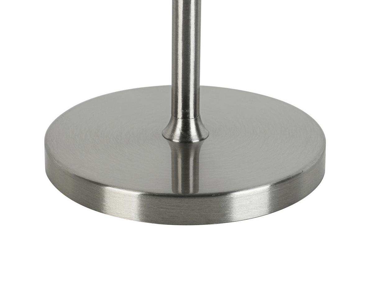 NABÍJATEĽNÁ STOLNÁ LAMPA MUSI - biela/niklová, Modern, kov/plast (12/30cm) - Mömax