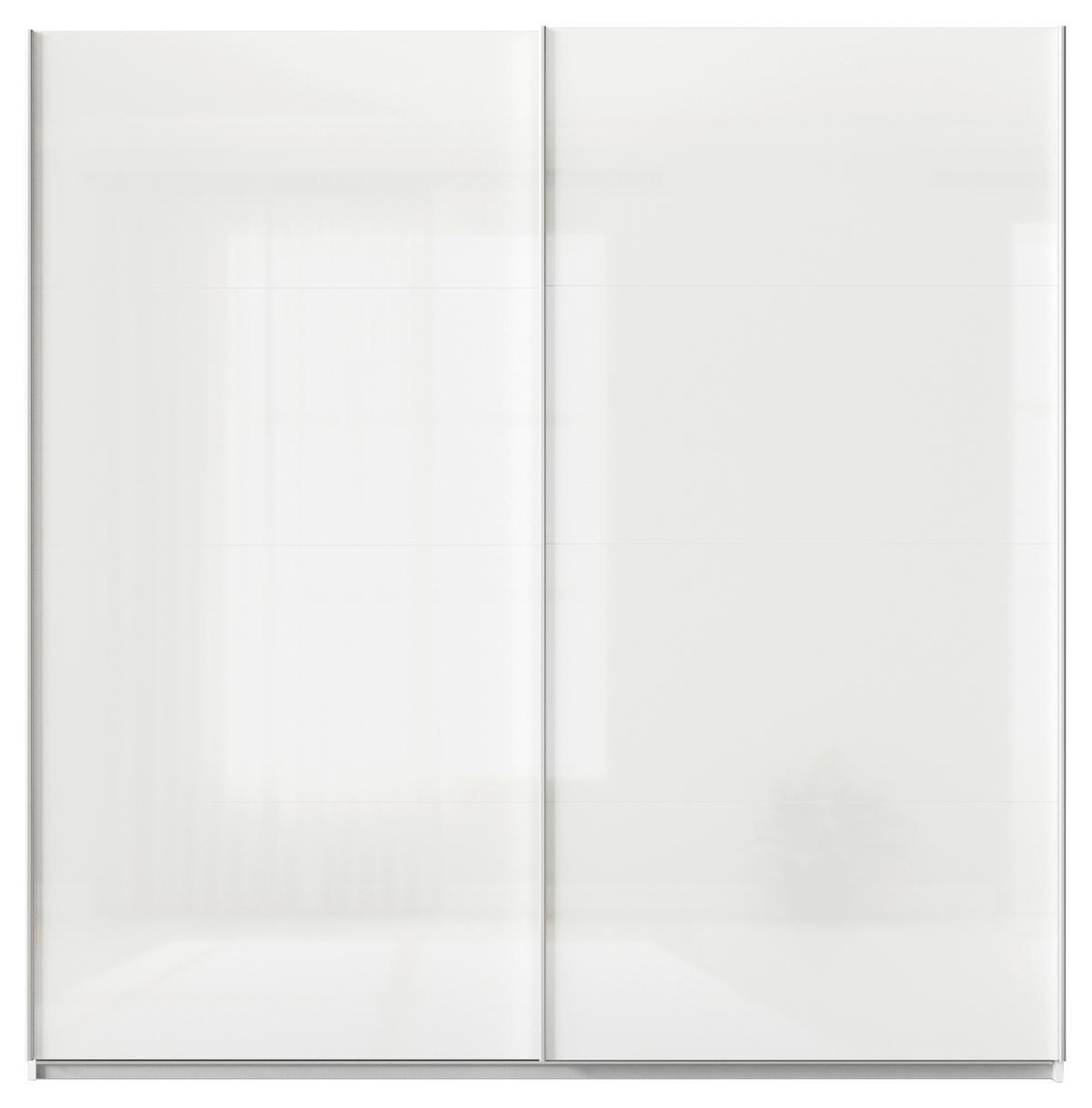 Schwebetürenschrank Feldkirch 225 maxihöhe - Weiß Hochglanz/Weiß, MODERN, Holzwerkstoff (225/229/62cm)
