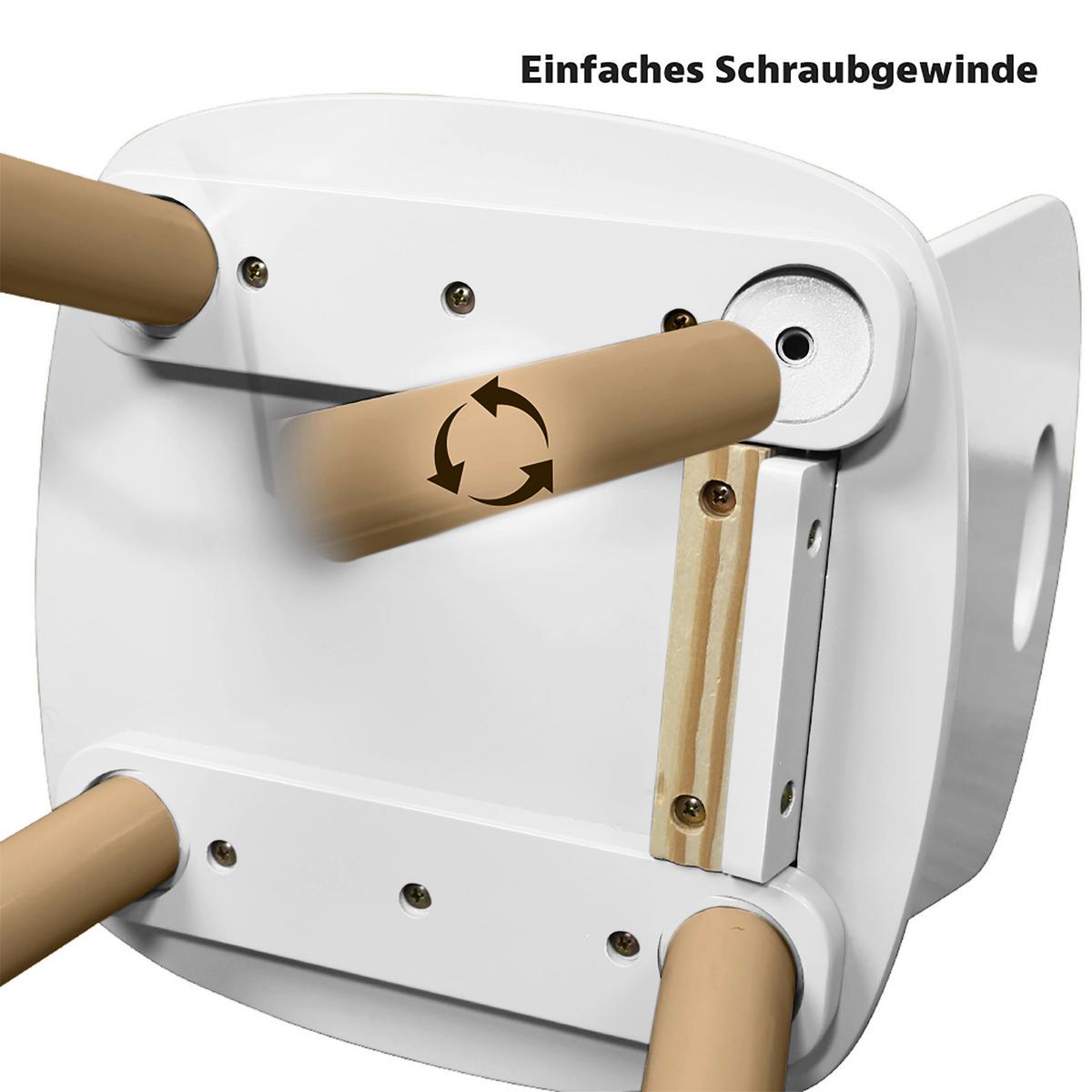 Kindersitzgruppe 3-tlg. Kiefer Weiß - Weiß, MODERN, Holzwerkstoff - Kesper