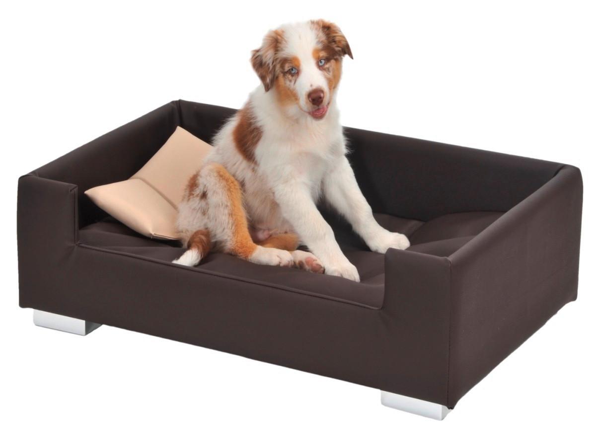 Hundesofa Candy LxBxH 91x57x25 cm Braun/Beige - Beige/Braun, KONVENTIONELL, Kunststoff (91/57/25cm) - MID.YOU