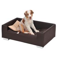 Hundesofa Candy LxBxH 91x57x25 cm Braun/Beige - Beige/Braun, KONVENTIONELL, Kunststoff (91/57/25cm) - MID.YOU