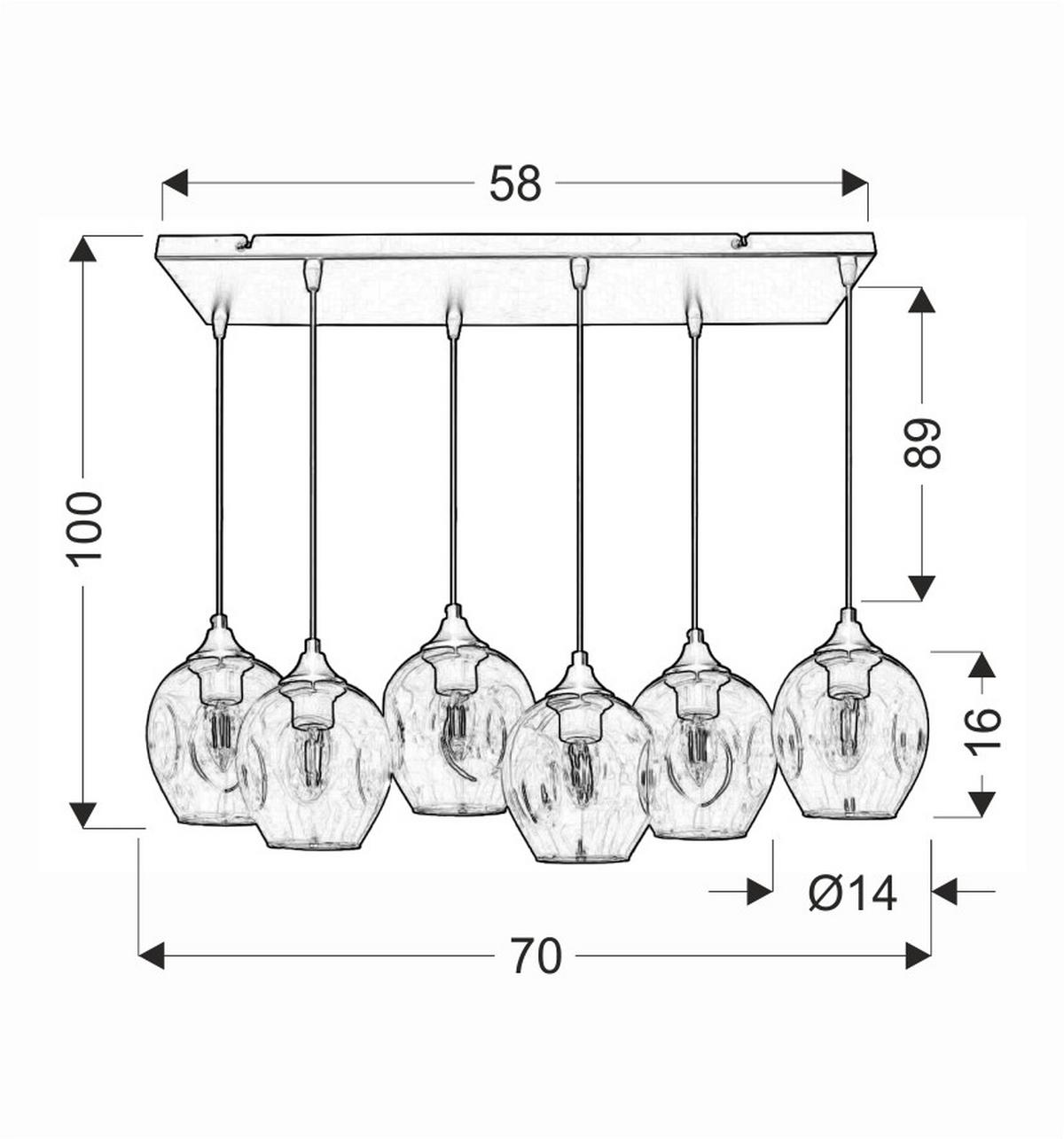 Hängeleuchte 36-00620 - Basics, Metall (67/33/120cm)