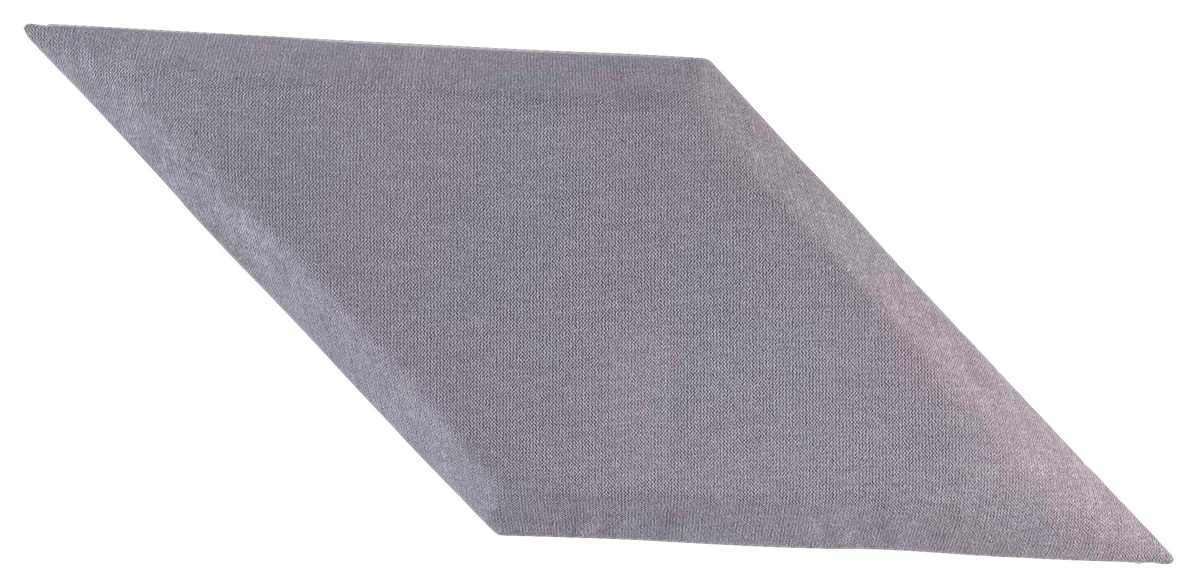 čalúnený panel 2ks, 35x25cm rovnobežník, sivá - sivá, Basics, textil (35/25/4cm) - MID.YOU
