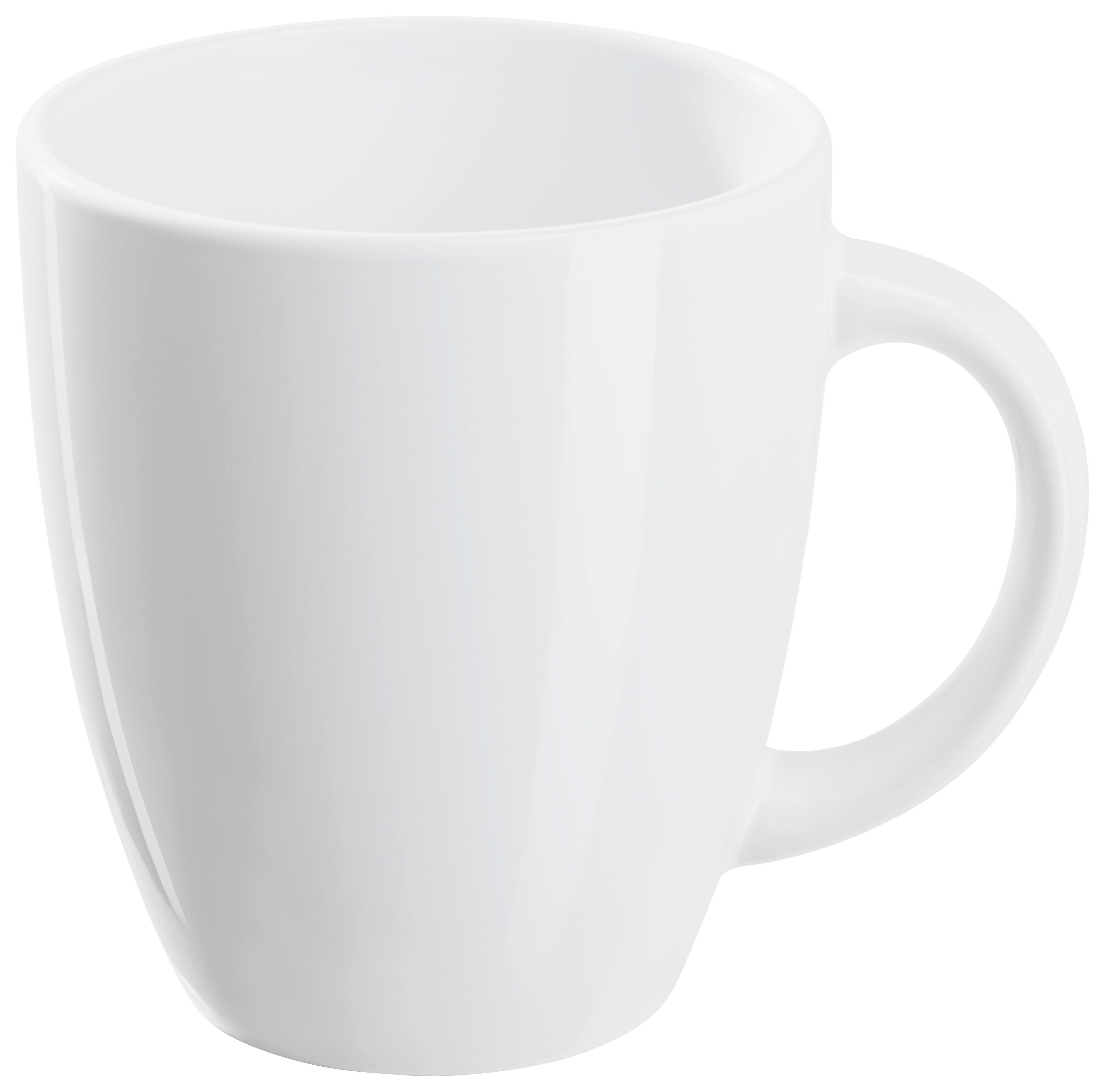 Hrnek na kávu bílá - bílá, Konvenční, keramika (8,5/9,5cm) - Based