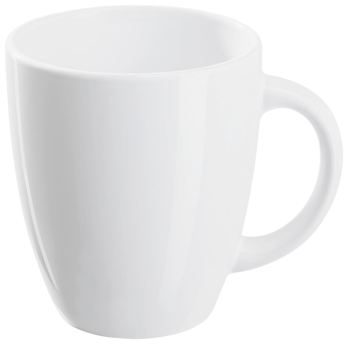 Hrnček na kávu biela - biela, Konventionell, keramika (8,5/9,5cm) - Based