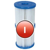 Filterkartusche für Pumpe Pool Cartridge Größe 1, 2er-Set - Blau/Weiß, MODERN, Kunststoff (8/9cm) - Bestway