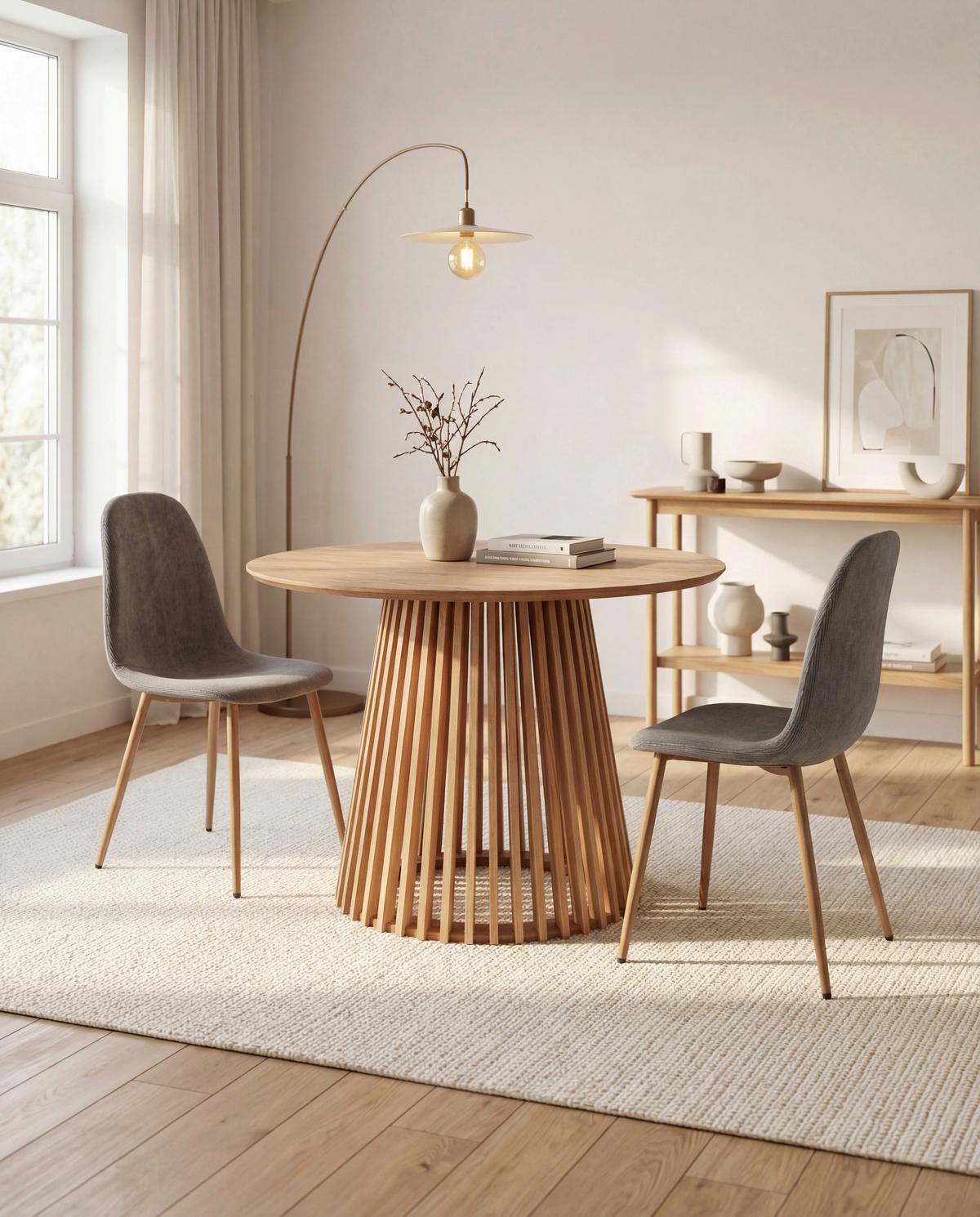 Esstisch Garle 81a Naturholz, B: 100cm - Basics, Holzwerkstoff (100/100/75cm)