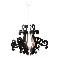 Kronleuchter Greta H: 45 cm 8000722 Gretta - Schwarz, Trend, Kunststoff (55/45cm) - Näve