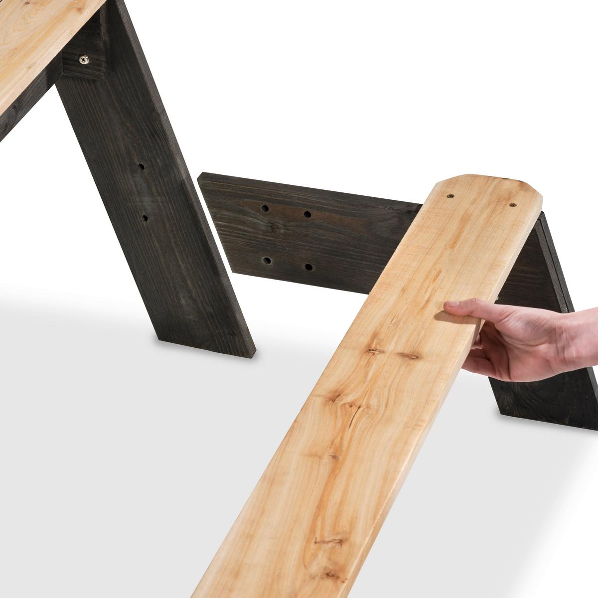 Sand- und Wassertisch Exit LxBxH: 120x94x50 cm Grau - Grau, KONVENTIONELL, Holz (120/94/50cm) - EXIT Toys