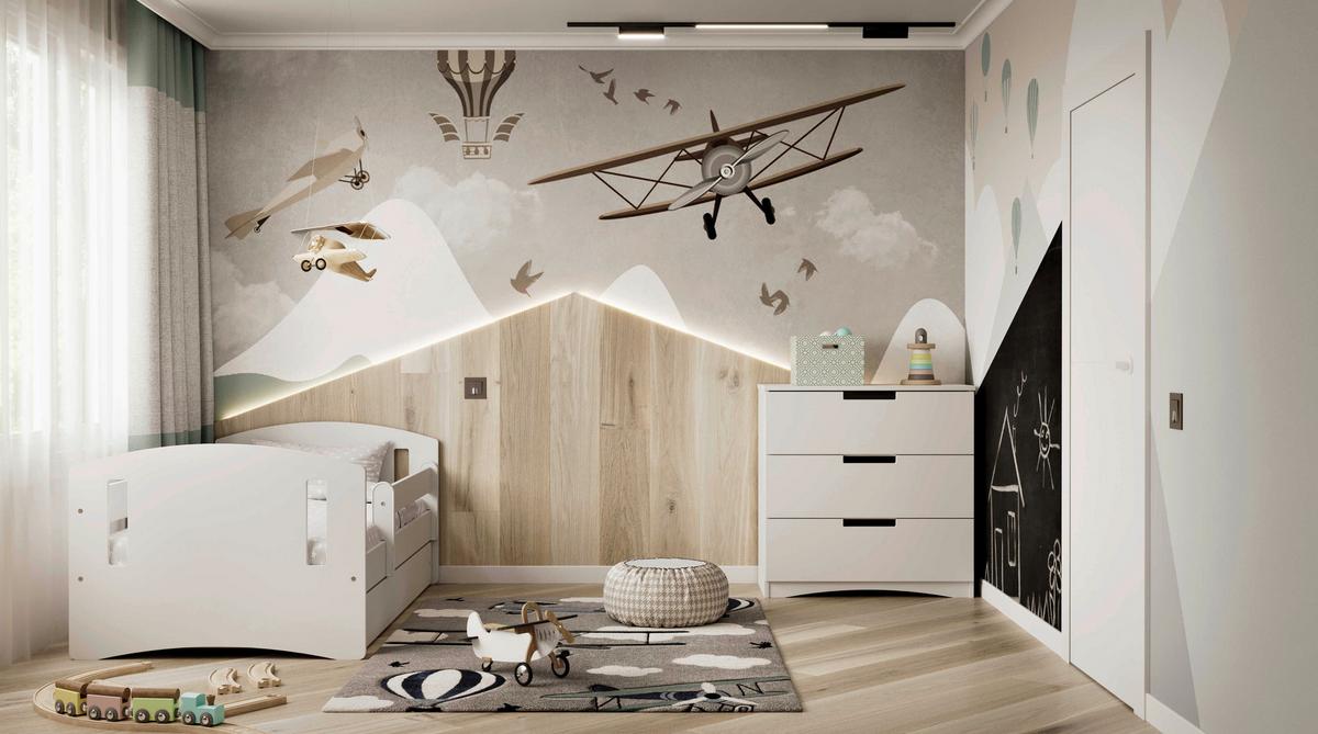 KOMMODE Classic Weiß B: 80cm - Weiß, MODERN, Holzwerkstoff (80/81/41cm) - MID.YOU