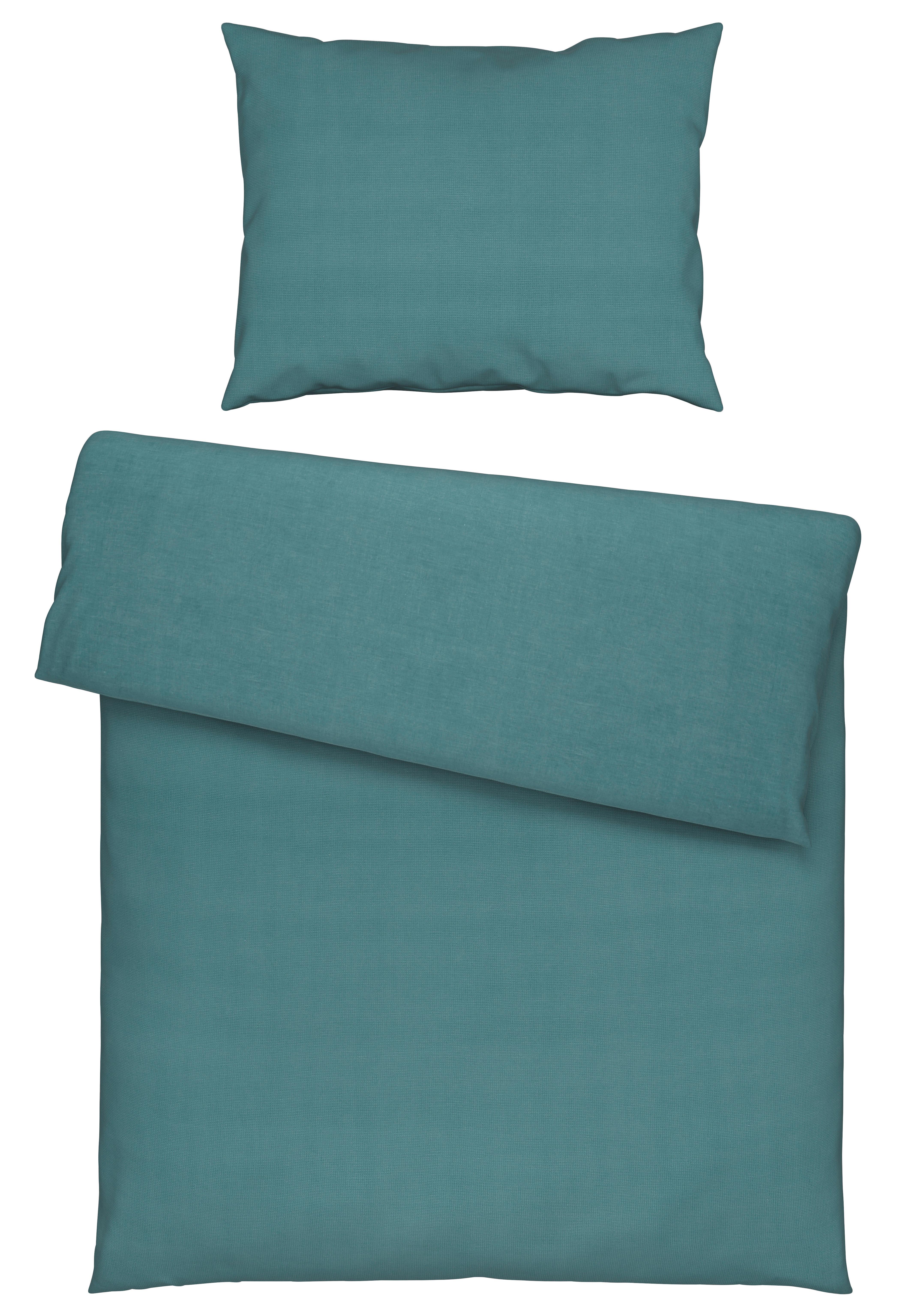 POVLEČENÍ Waffel, 140/200cm, modrá - modrá, Moderní, textil (140/200cm) - Modern Living