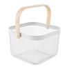 Univerzálny košík BETTY - biela, Modern, kov/drevo (26.8/25.5/17.5cm) - Mömax