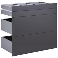 SADA ZÁSUVIEK UNIT - antracitová, Modern, kompozitné drevo (91/83/47cm) - Ondega