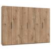 Drehtürenschrank B: 300 Cm Level, Eiche Dekor - Eichefarben, MODERN, Holzwerkstoff (300/216/58cm) - MID.YOU