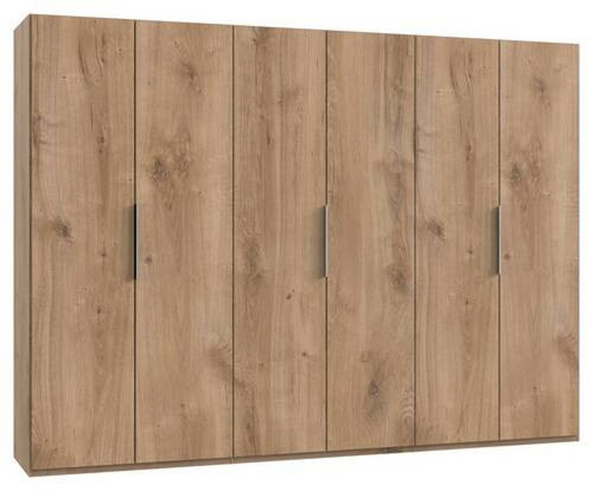 Drehtürenschrank B: 300 Cm Level, Eiche Dekor - Eichefarben, MODERN, Holzwerkstoff (300/216/58cm) - MID.YOU