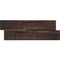 Wandverkleidung Driftwood Hevea Sulu Sea - Dunkelbraun, Basics, Holz (56/20/2cm)