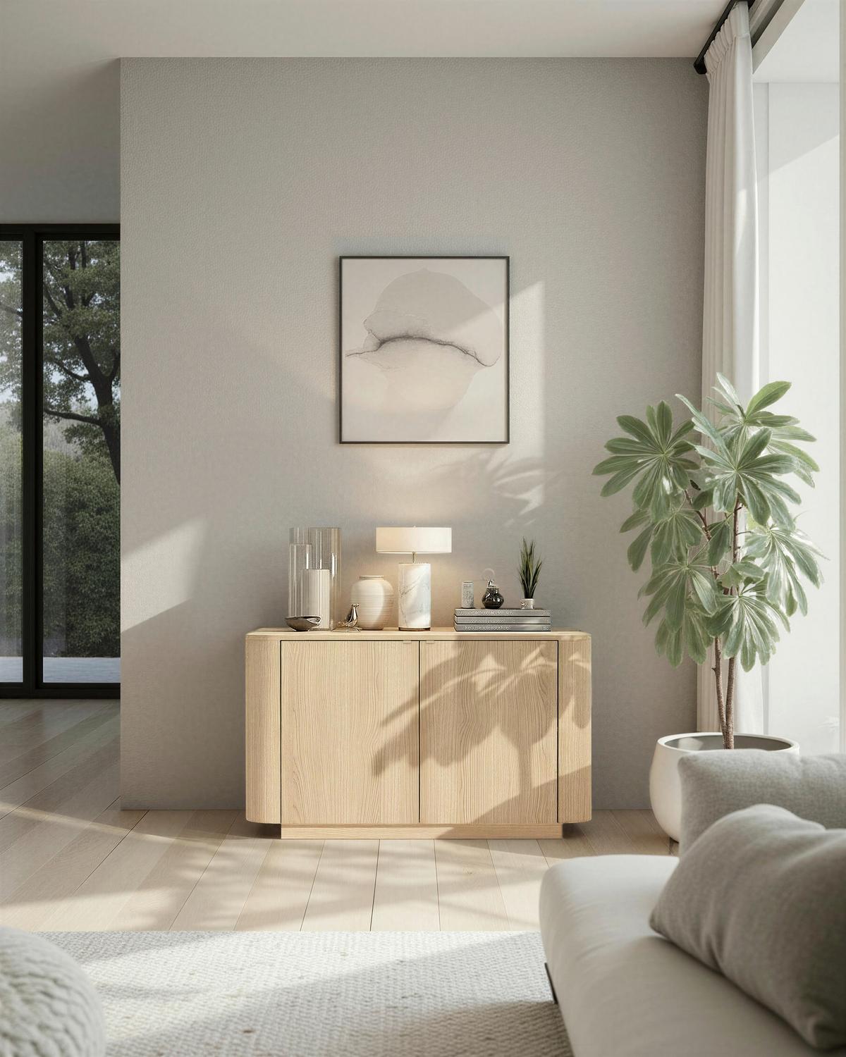 Sideboard Adriatico Eichefarben B: 131 Cm - Eichefarben, Design, Holzwerkstoff (131/76/43cm) - MID.YOU