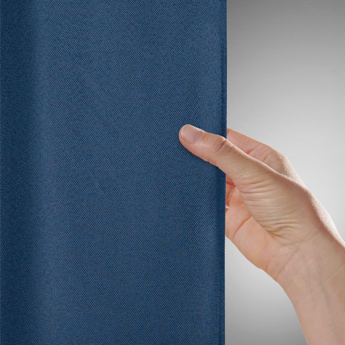 HOTOVÝ ZÁVĚS ANDI 2 KS/BAL. - modrá, Konvenční, textil (140/245cm) - Modern Living