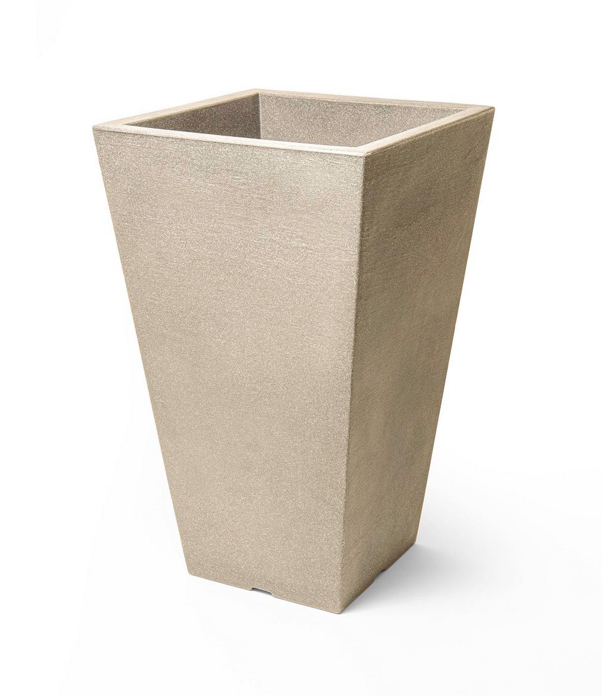 Übertopf Sunny - Sandfarben, MODERN, Kunststoff (35/35/55cm) - Luca Bessoni