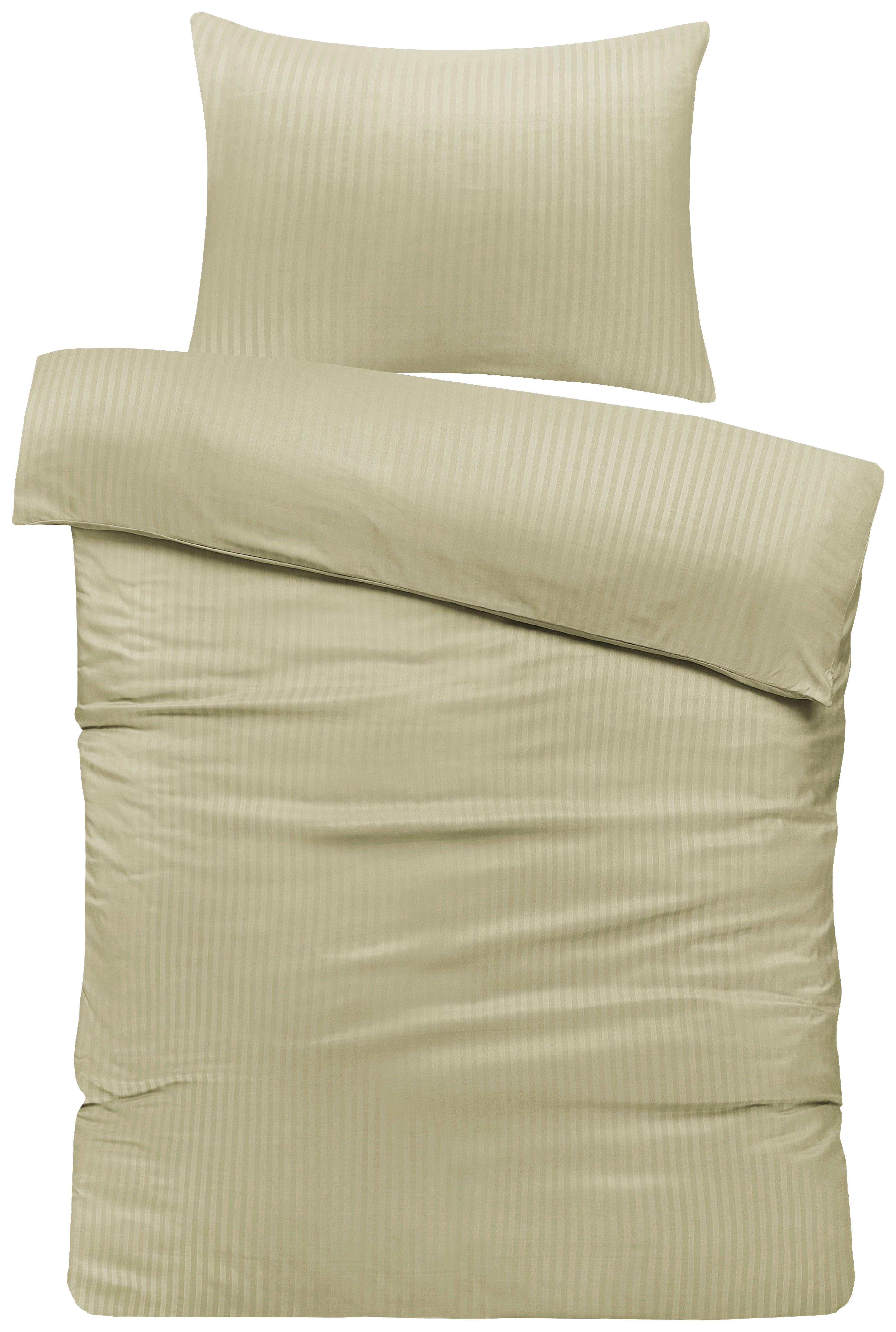 Bettwäsche Aida - Salbeigrün, MODERN, Textil - Luca Bessoni