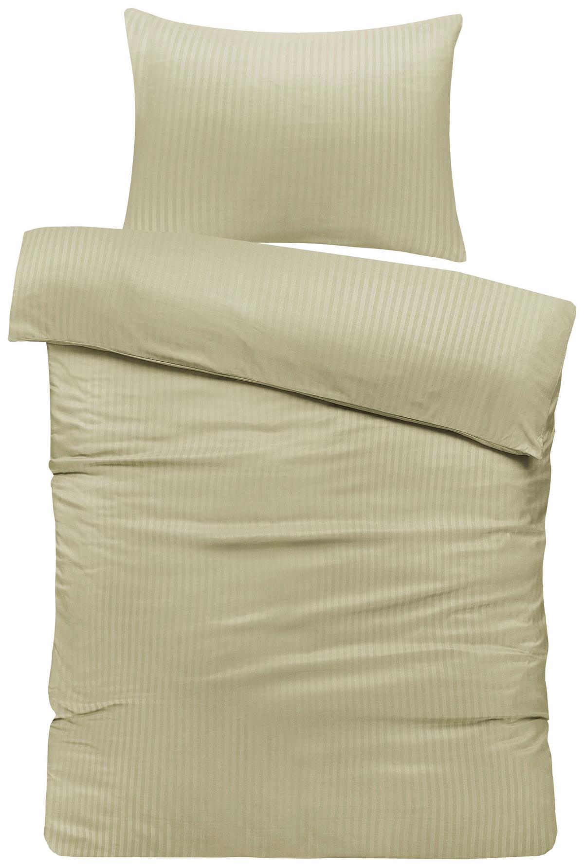 Bettwäsche Aida - Salbeigrün, MODERN, Textil - Luca Bessoni