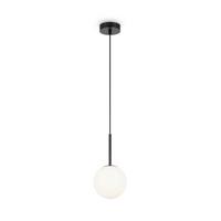 Pendelleuchte Basic Form - Schwarz/Weiß, Trend, Glas/Metall (15/180cm) - MAYTONI