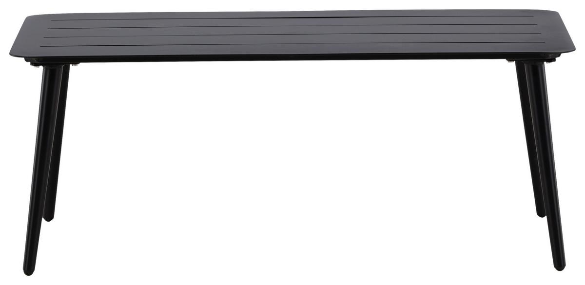 Loungetisch Lina - Schwarz, KONVENTIONELL, Metall (100/60/40cm) - Gardenson