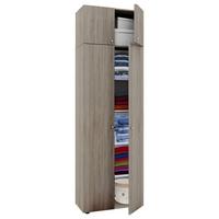 Mehrzweckschrank Vandol I Sonoma Eiche B: 70 cm - Schwarz/Sonoma Eiche, MODERN, Holzwerkstoff (70/218/39cm) - MID.YOU